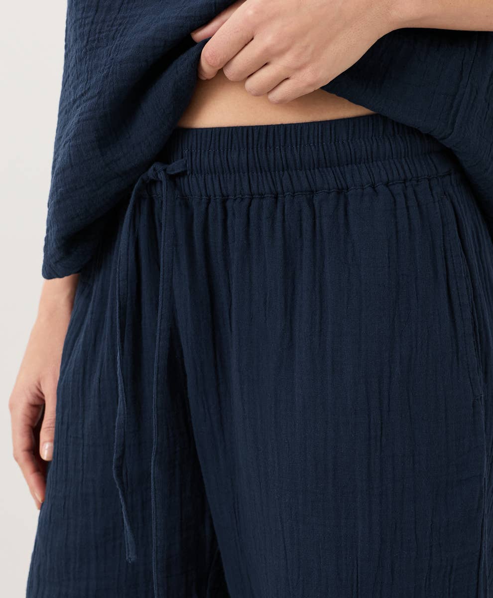 Coastal Double Gauze Tapered Pant