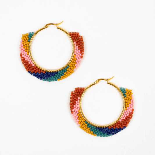 Swirl Hoop Earrings