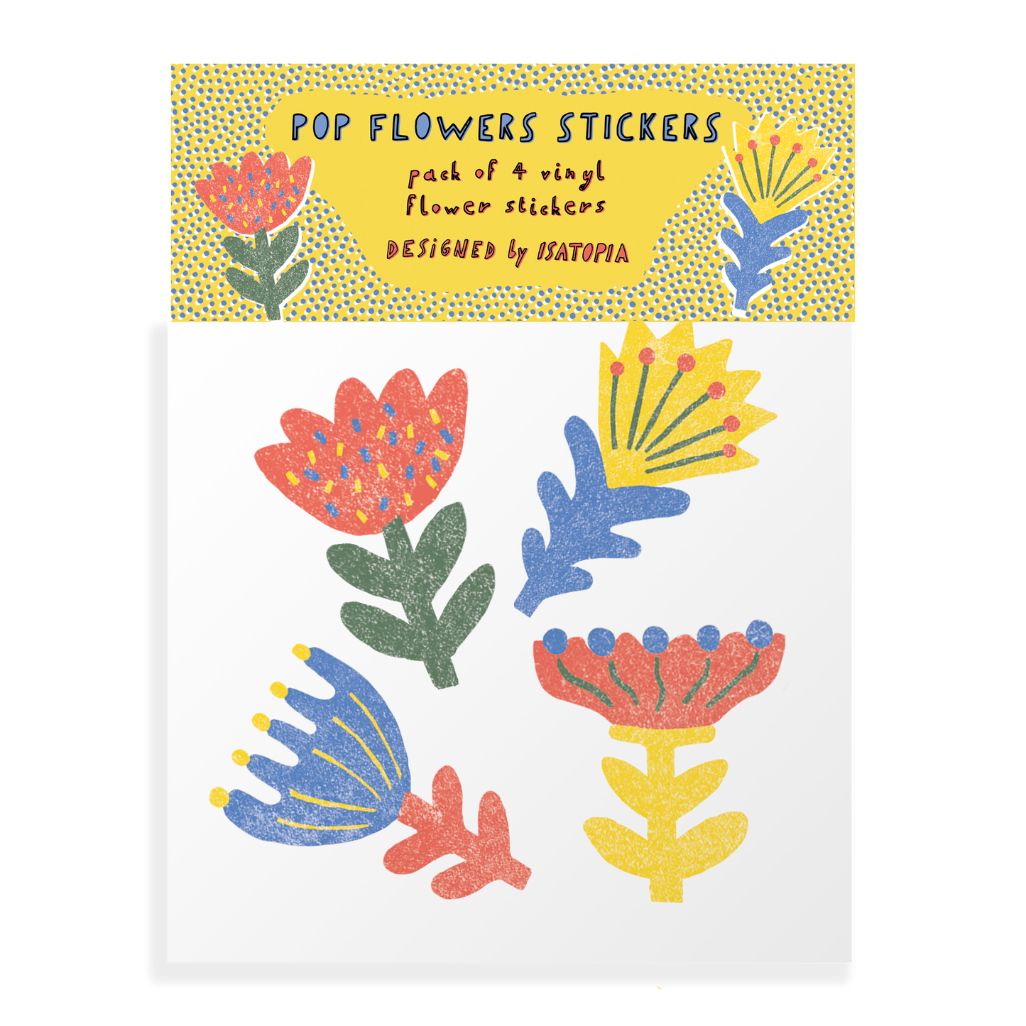 Pop Flowers Stickers Pack