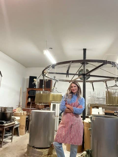 Pair of Real Bayberry Tapers