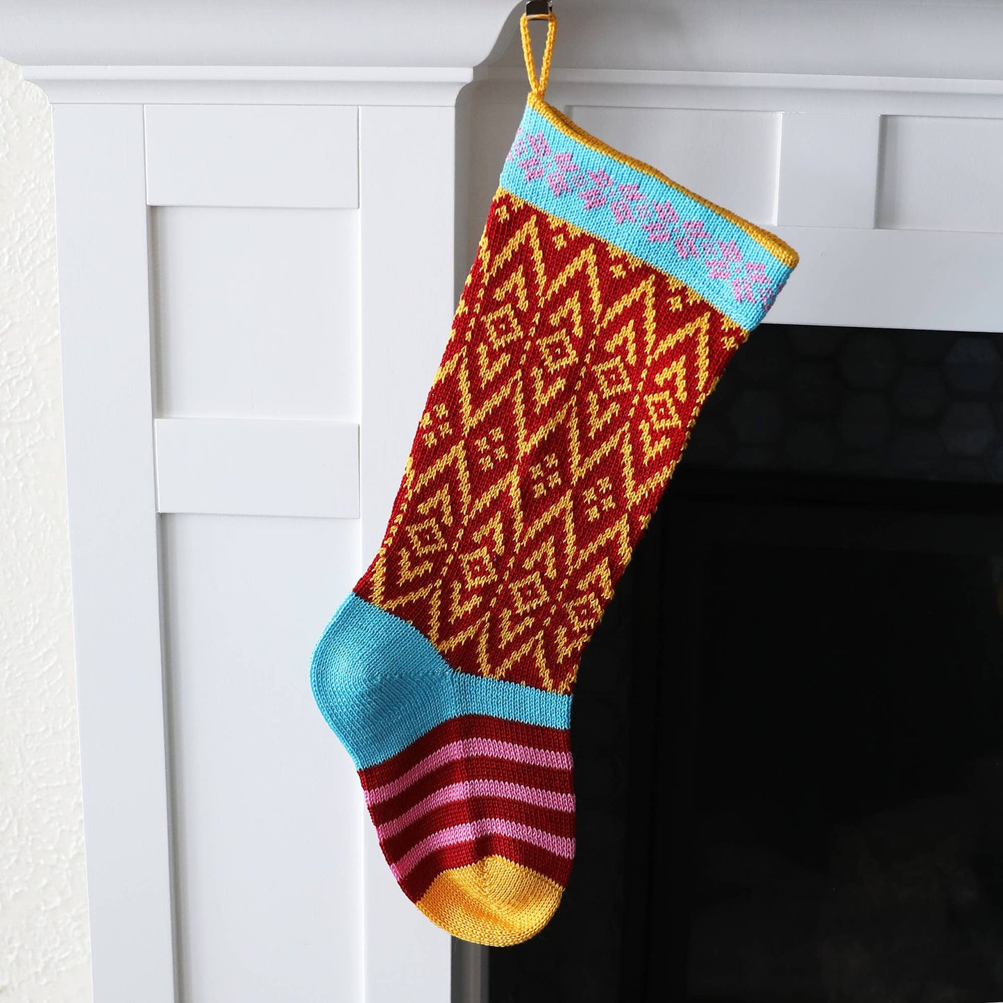 Colorful Stocking - Red