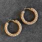 Kuteer Wood Bead Hoop Earrings