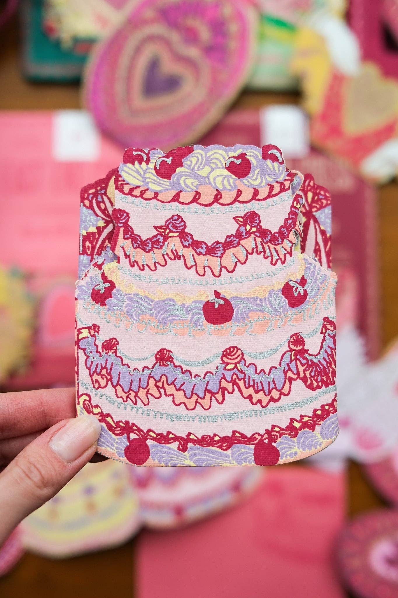Birthday Cake Concertina Card