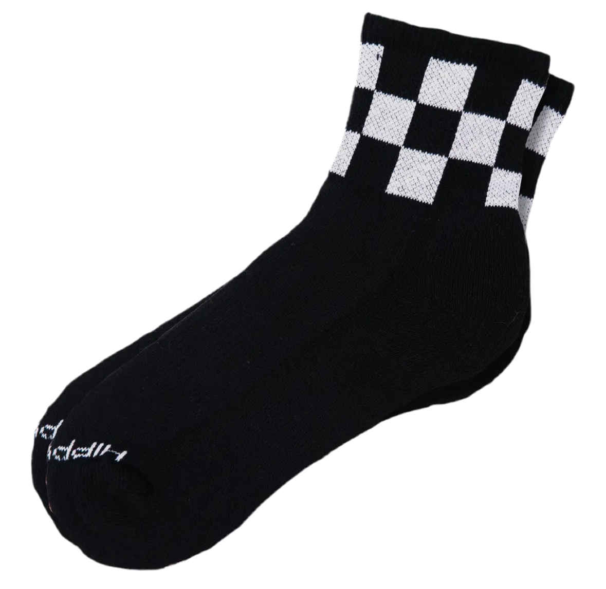 Karierte Quarter-Crew-Socken