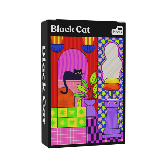 99 Piece Puzzle | Black Cat