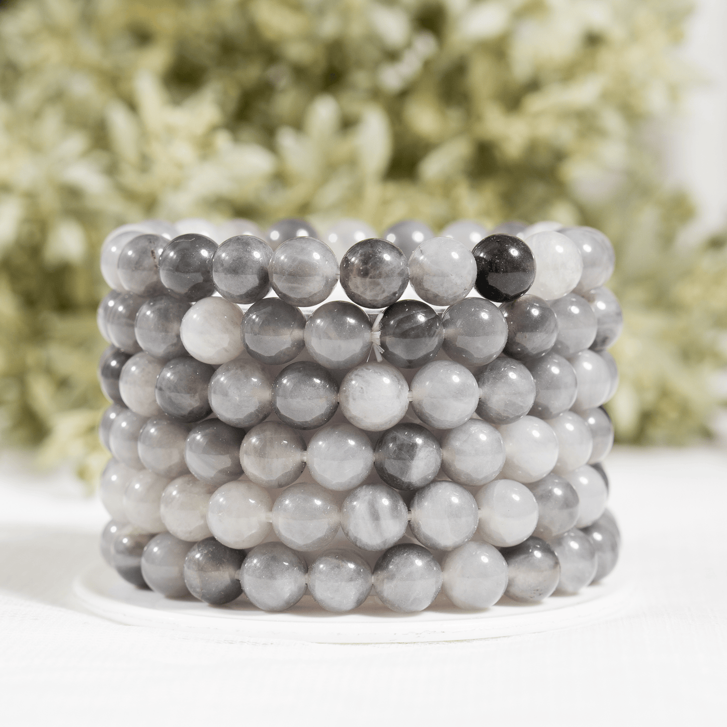 Cloudy Quartz Gemstone Bracelet