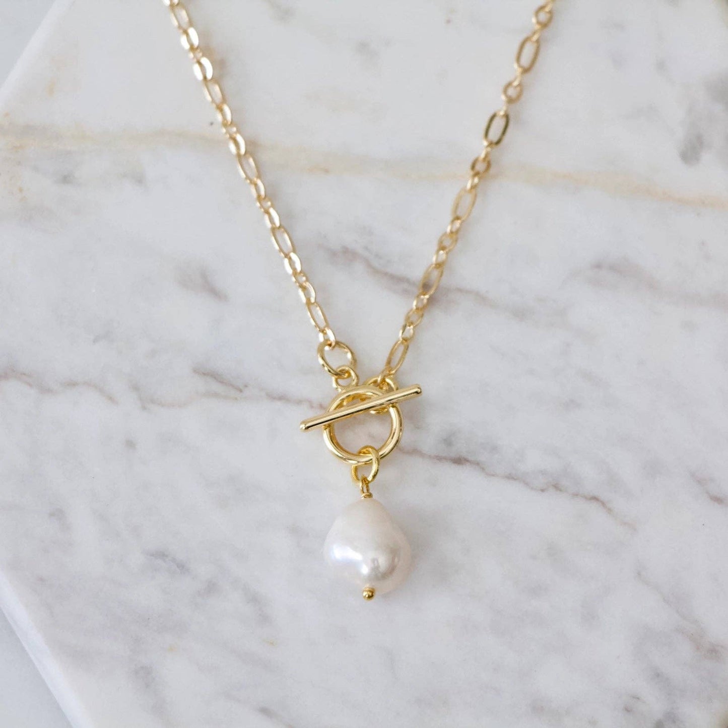 Pearl Toggle Necklace