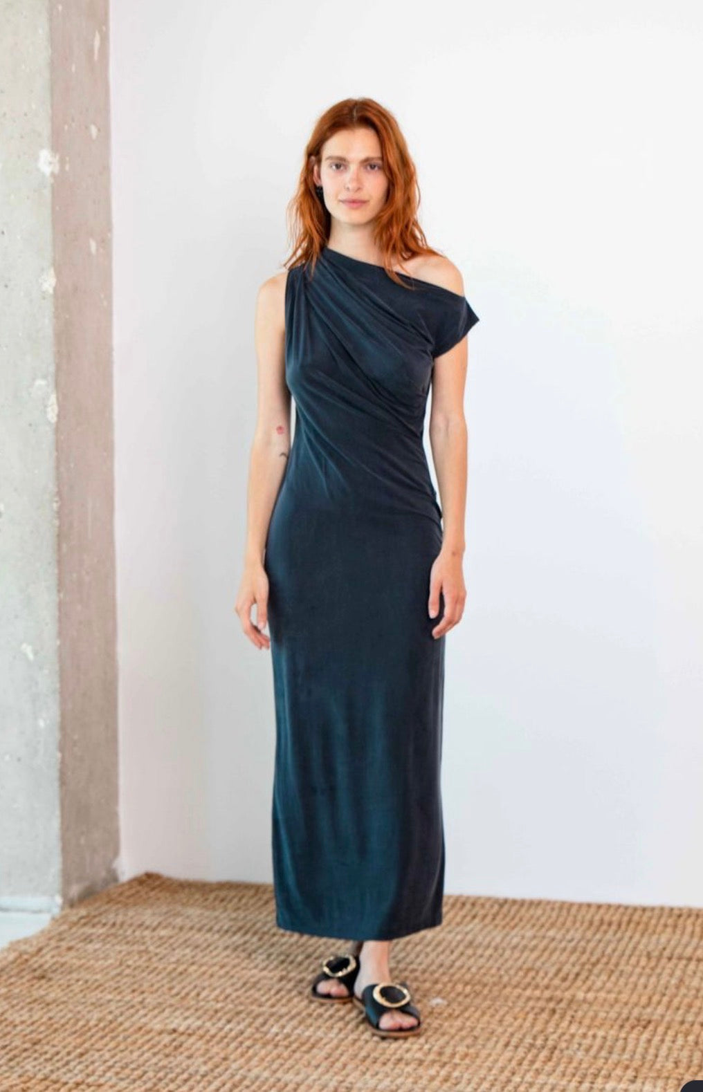 Drape Midi Dress
