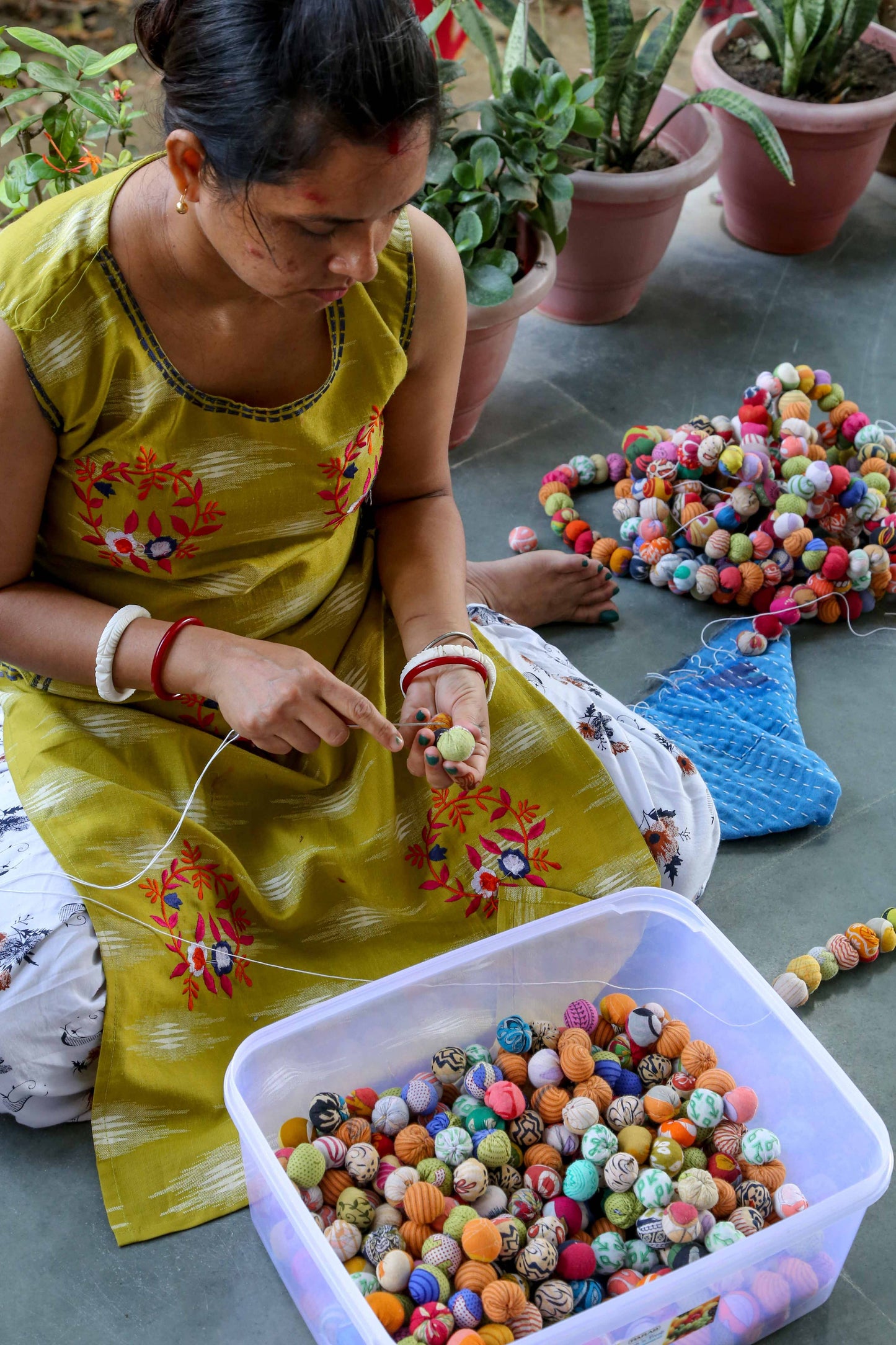 Saree Bead Garland