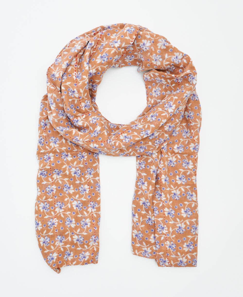 Kantha Long Scarf