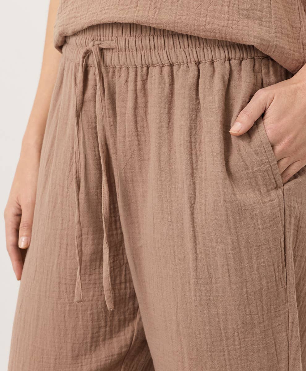 Coastal Double Gauze Tapered Pant