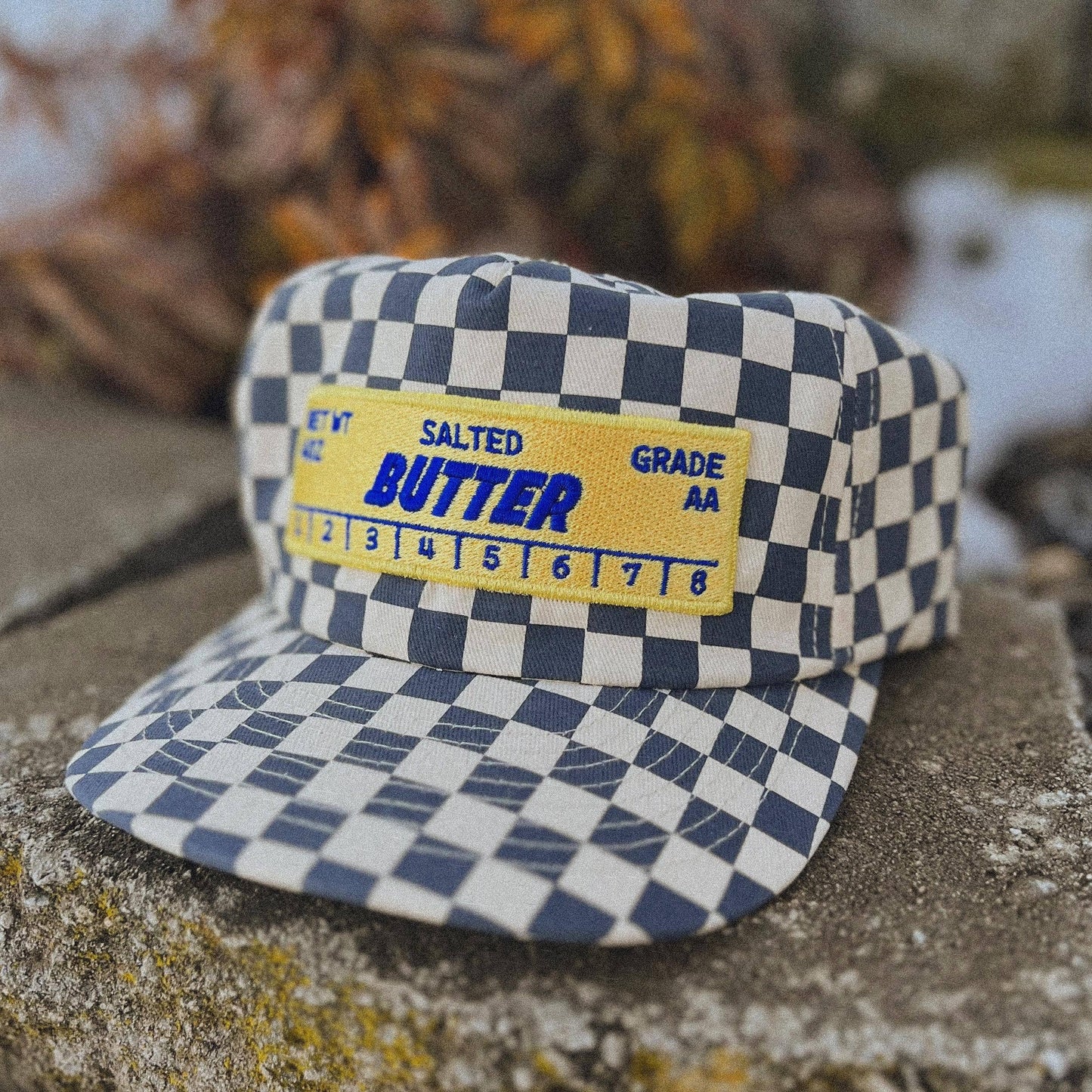 Butter Stick 5-Panel Checkered Floppy Hat