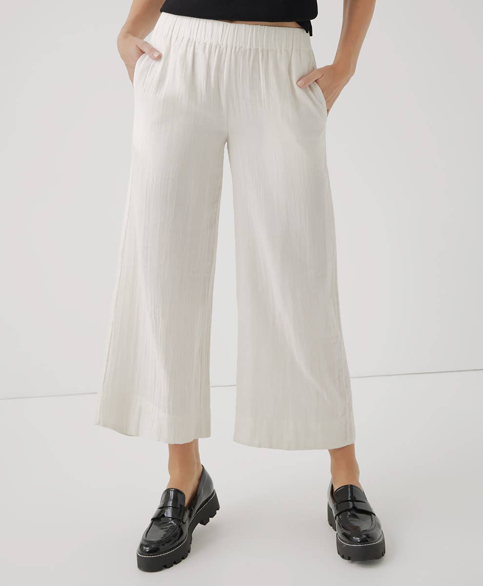 Women's Coastal Double Gauze Wide Leg Pant