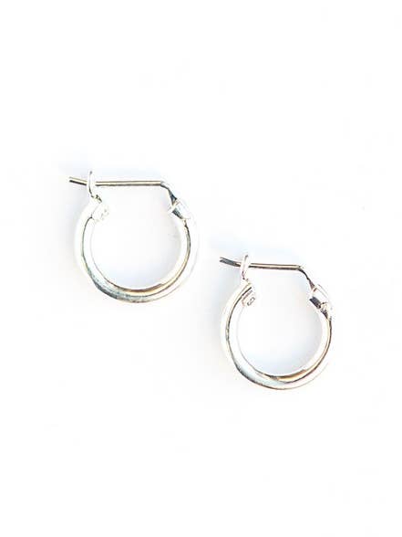 Adriana Sterling Hoop Earrings