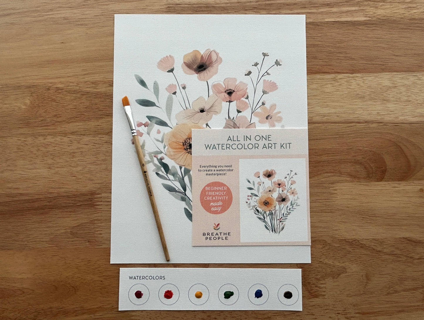 Beginner Watercolor Kit - Wildflowers
