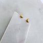 Mini Crescent Moon Stud Earrings