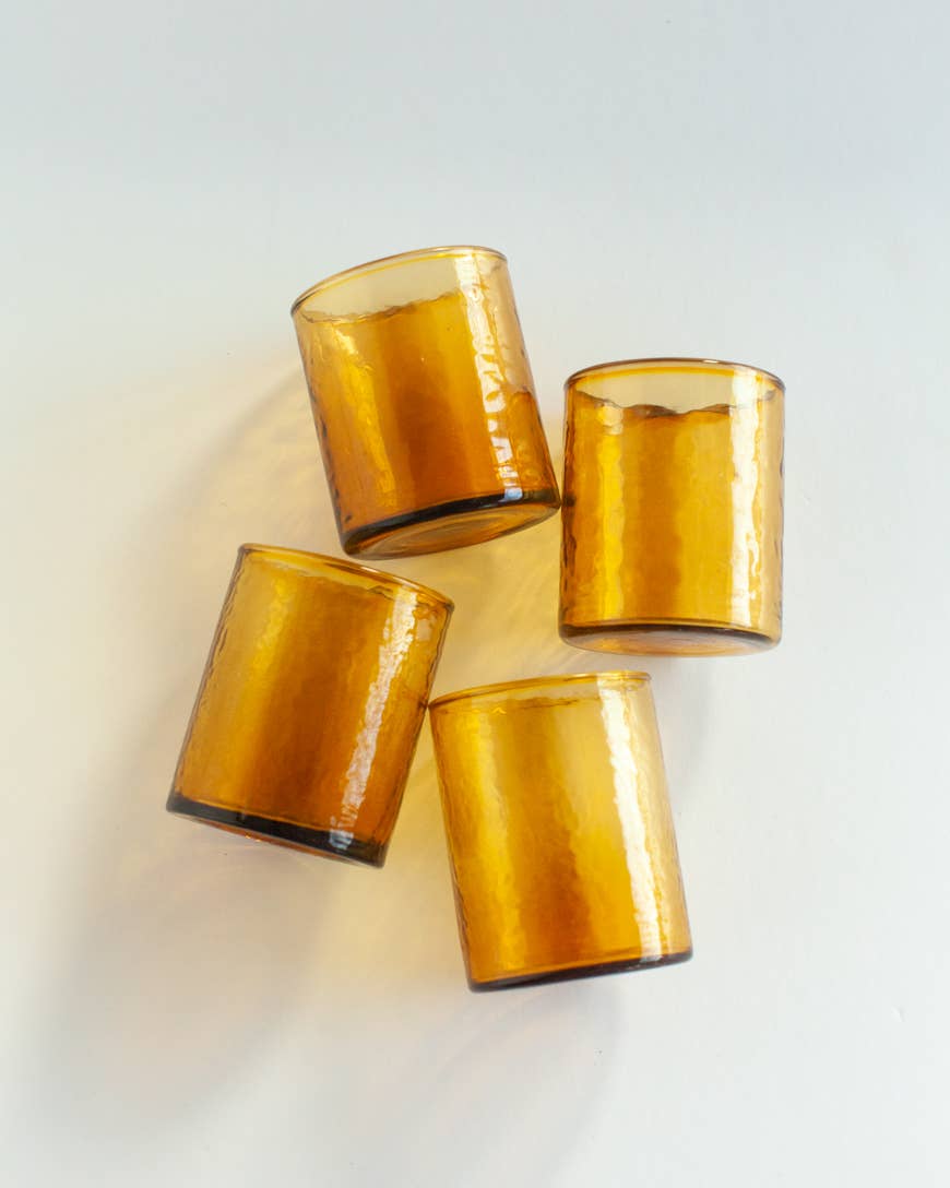 Handblown Hammered Glass