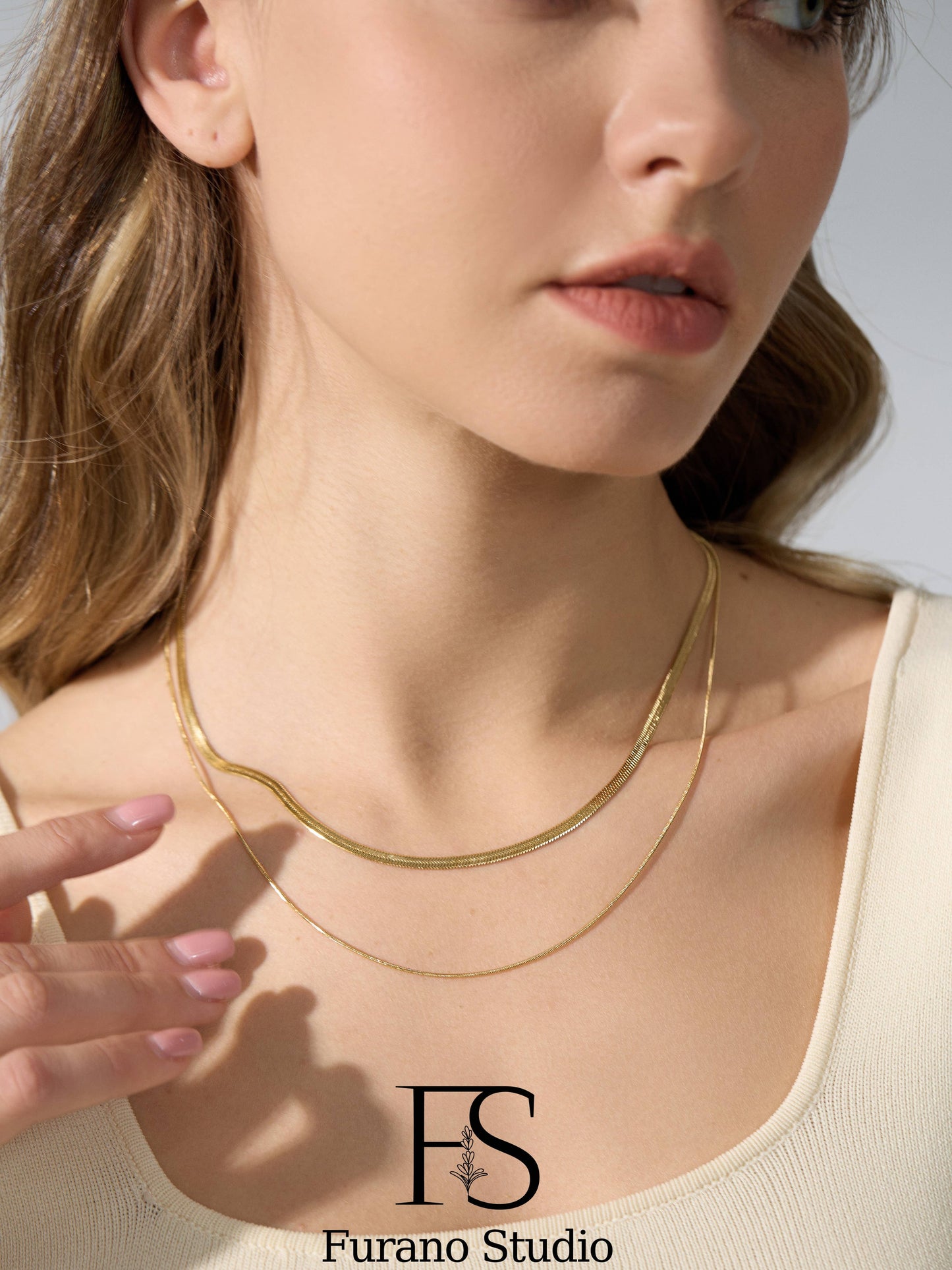 Double Layer Snake Chain Necklace