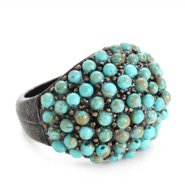 Beaded Dome Ring