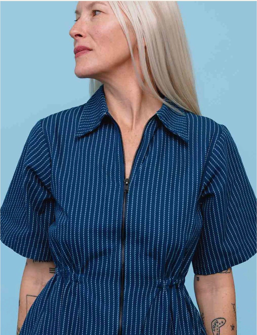 Noble Utility Dress- Rope Stripe