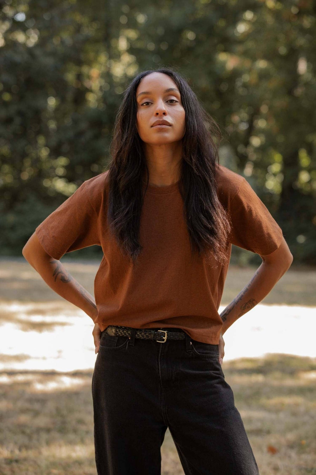 Recycled Boxy Tee / Bronze