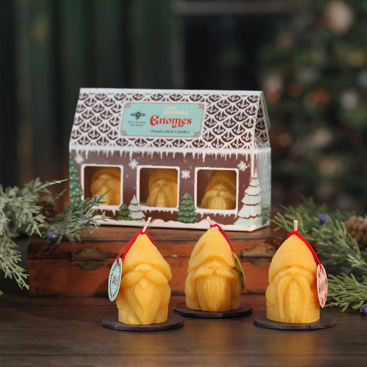 Holiday Gnome Candles – 3-Pack