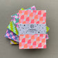 2 Riso Printed Notebooks - Lilac/Yellow/Hot Pink