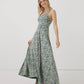 Women's Fit & Flare Open Back Maxi Dress