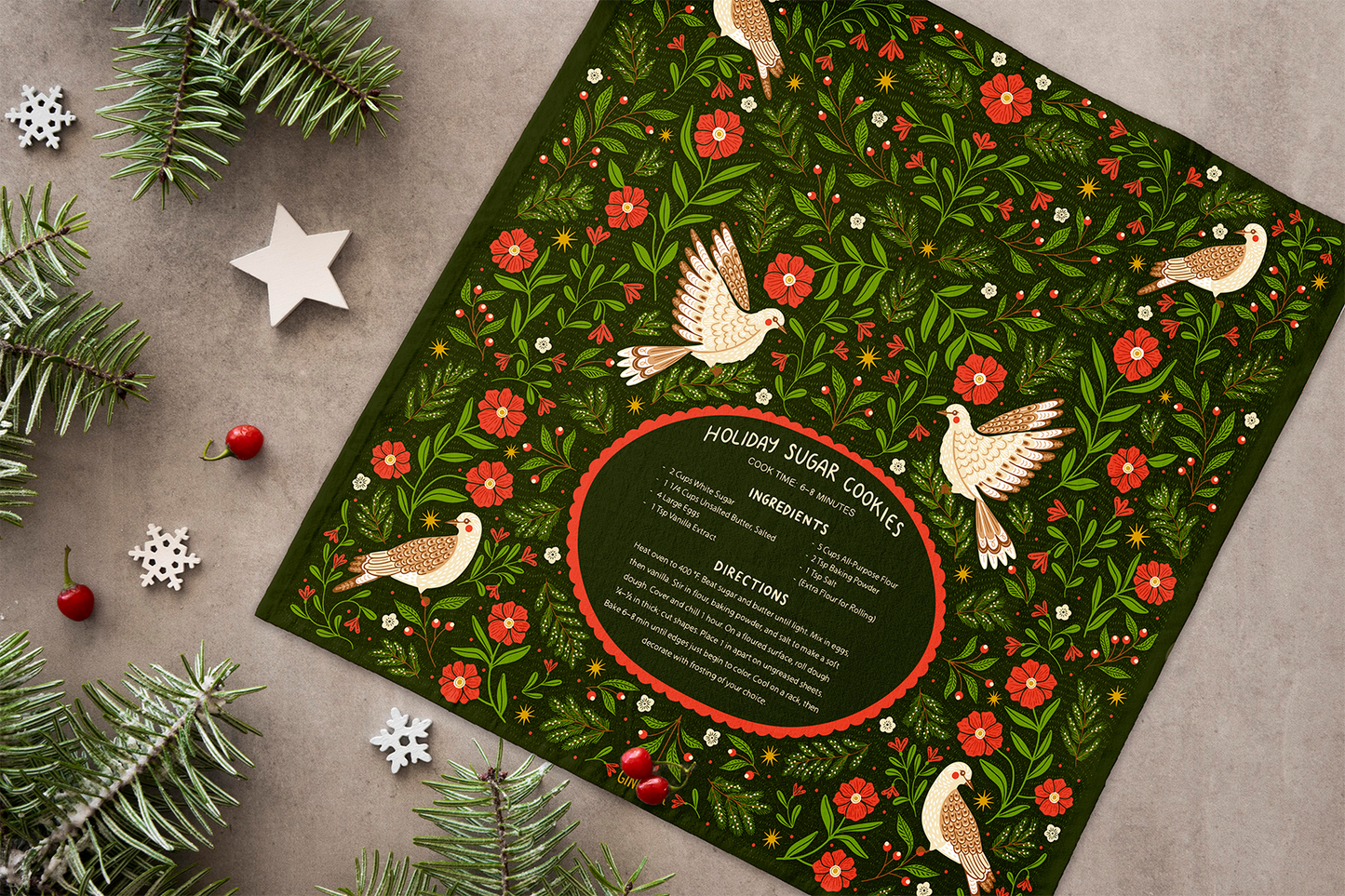 Sugar Cookies Tea Towel