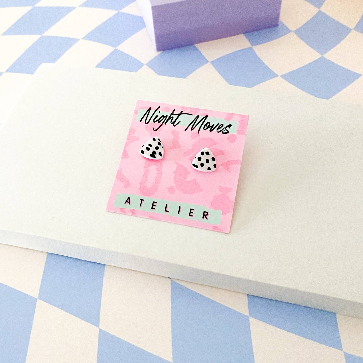 Triangle Polymer Clay Mini Studs