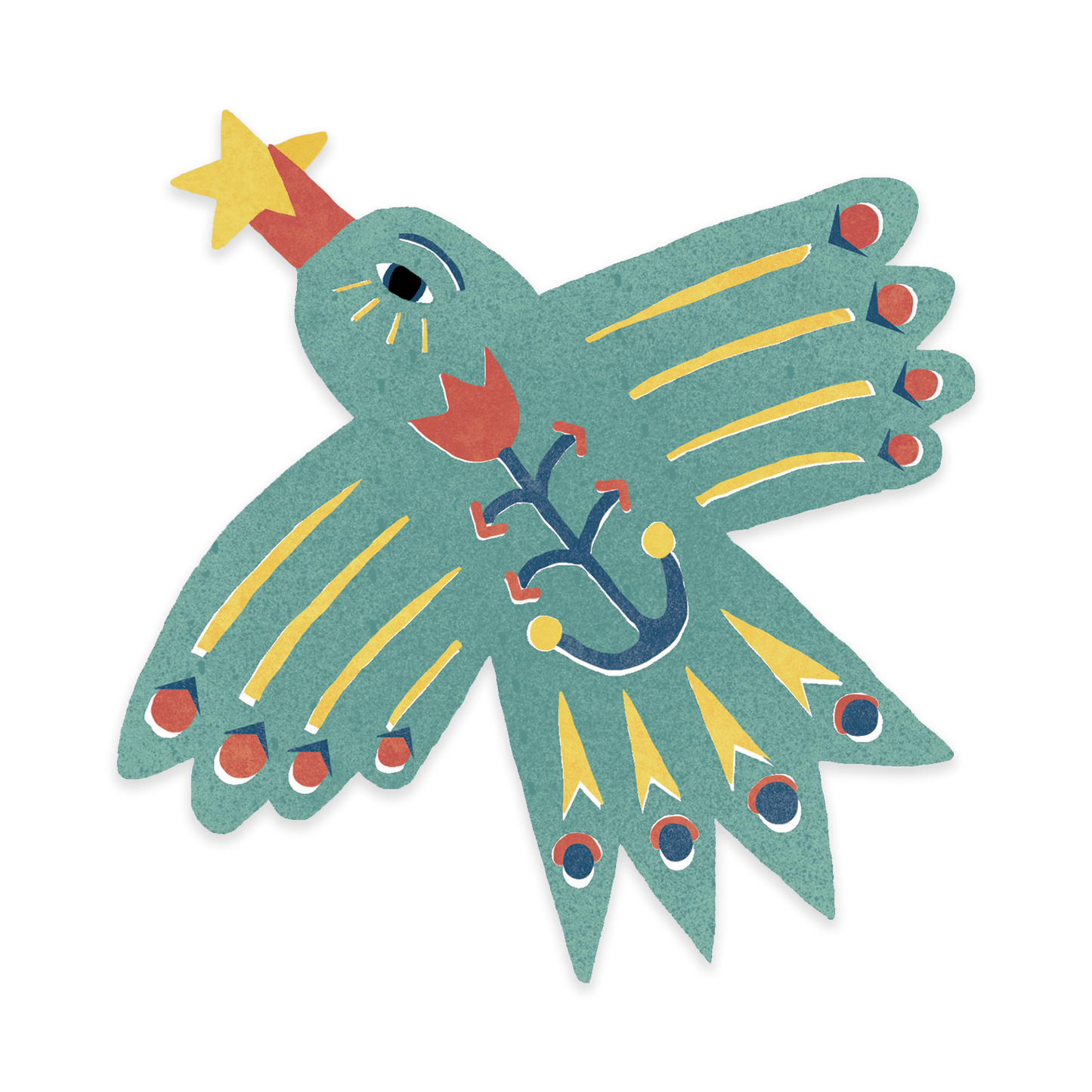 Star Bird Sticker