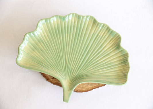 Ceramic Ginkgo Leaf Tray