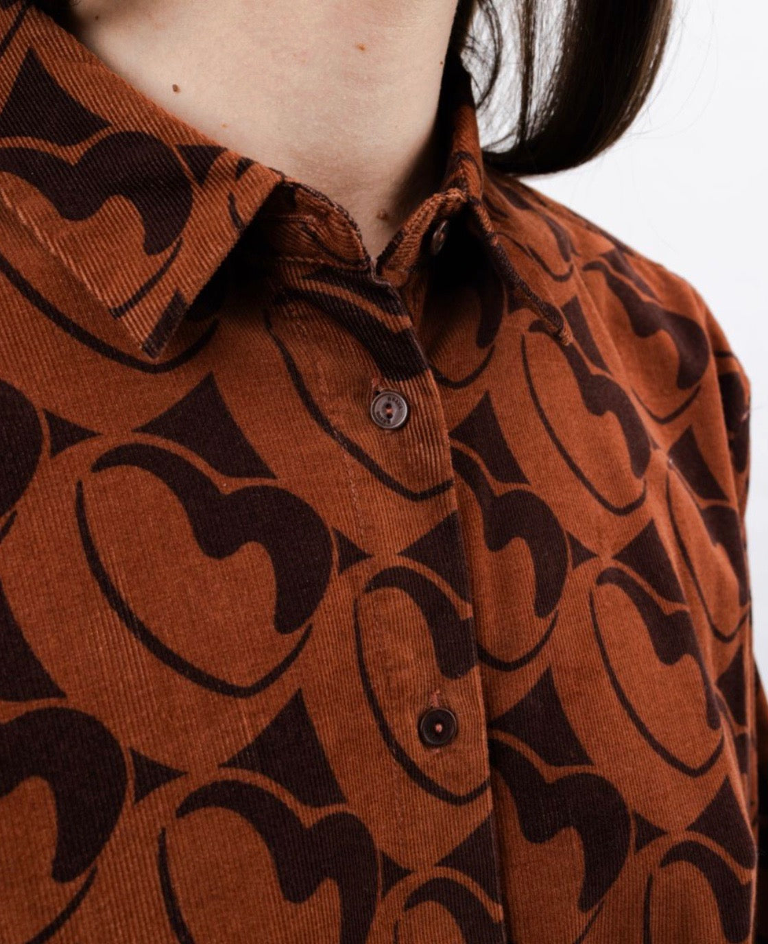 Bombon Babycord Boxy Button Down