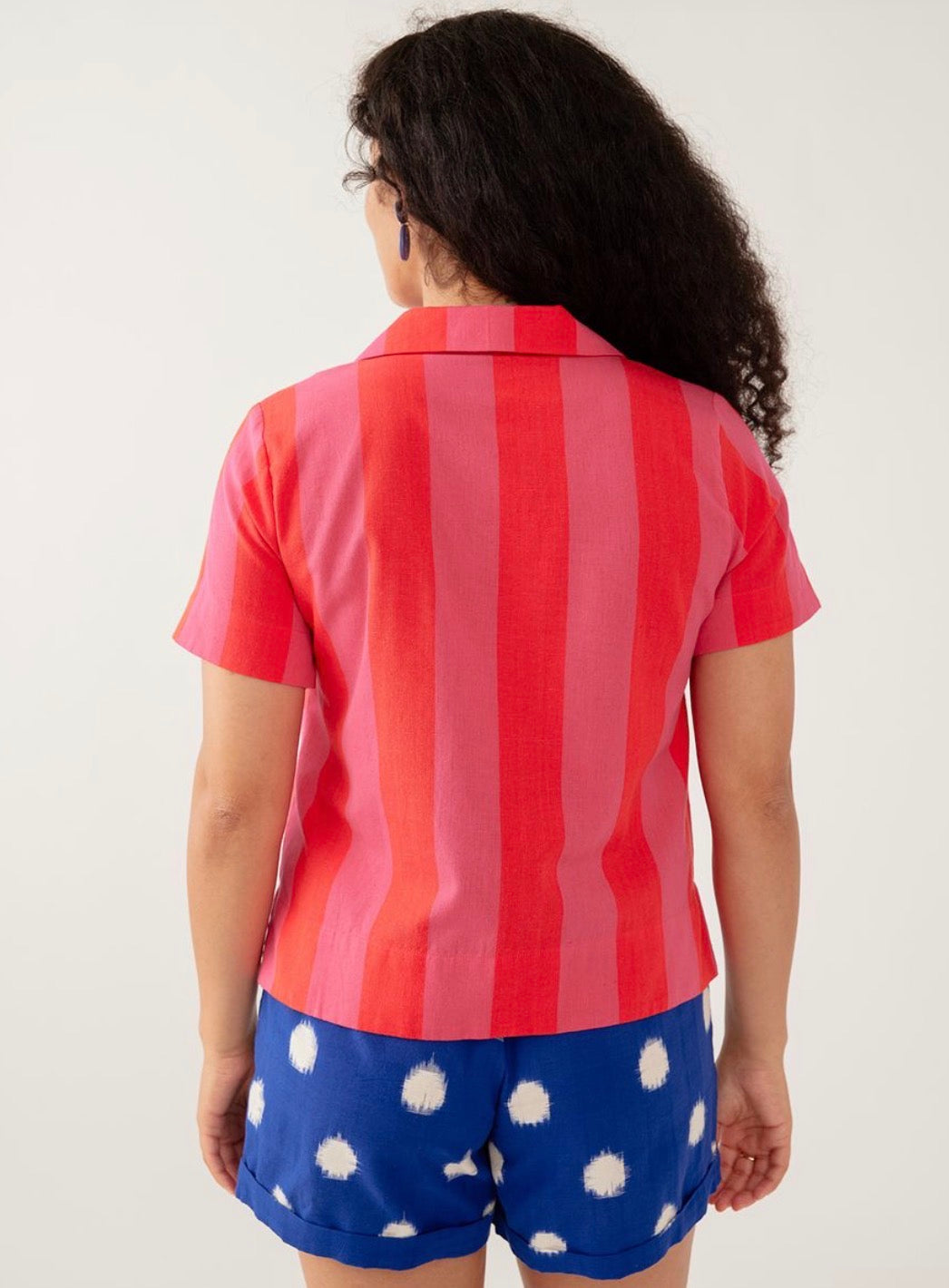Camp Shirt- Pink Red