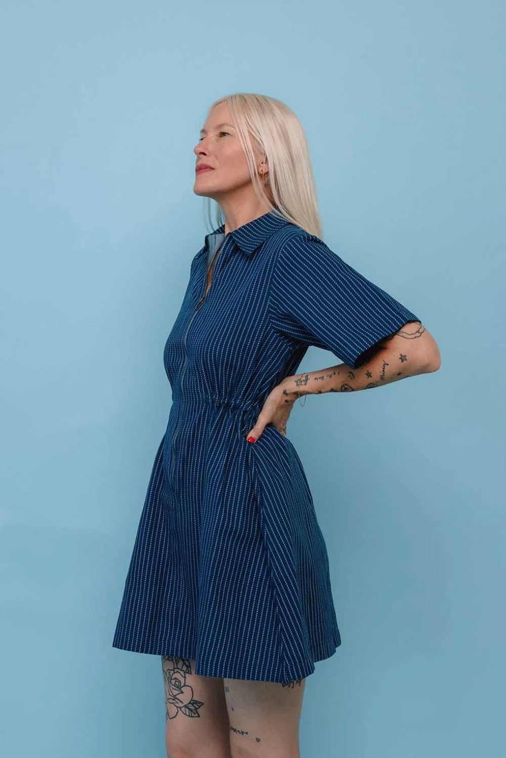 Noble Utility Dress- Rope Stripe
