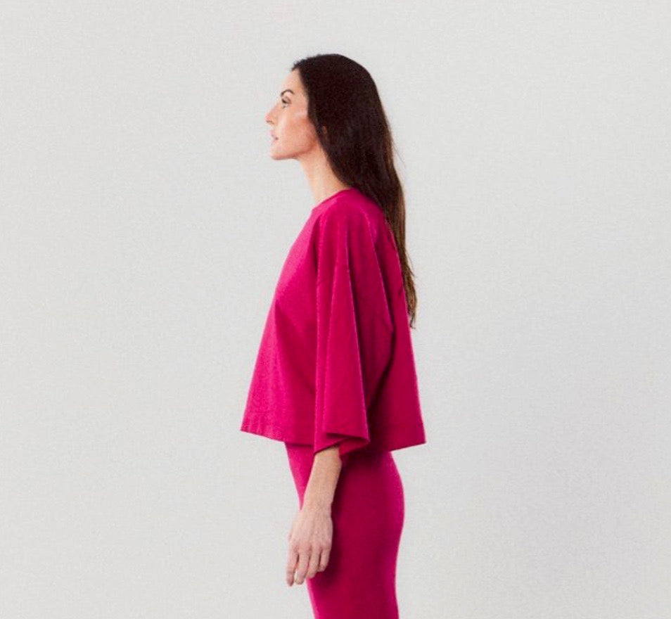 Luca Bell Sleeve Boxy Fleece Top