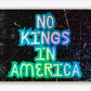 No Kings In America Sticker