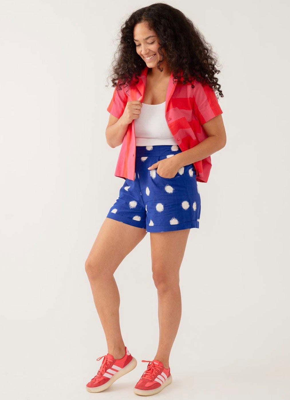 Camp Shirt- Pink Red