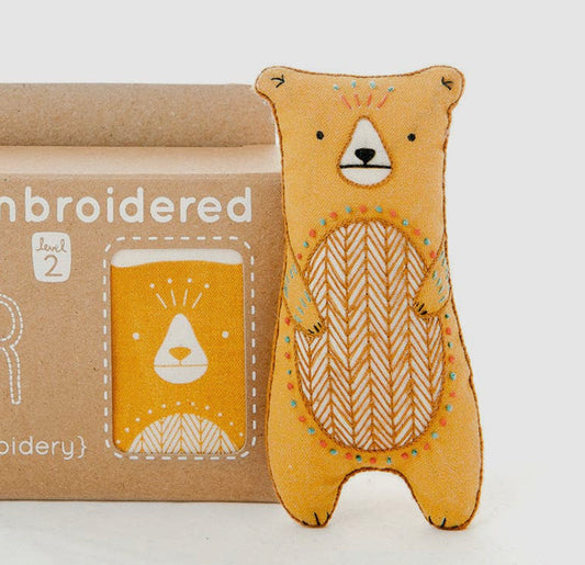 Embroidery Bear Stuffy Kit