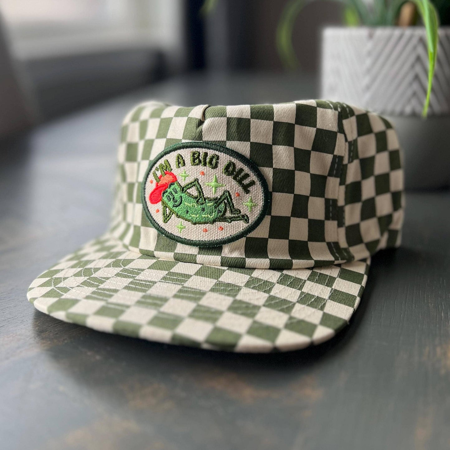 Big Dill Pickle 5-Panel Checkered Floppy Hat