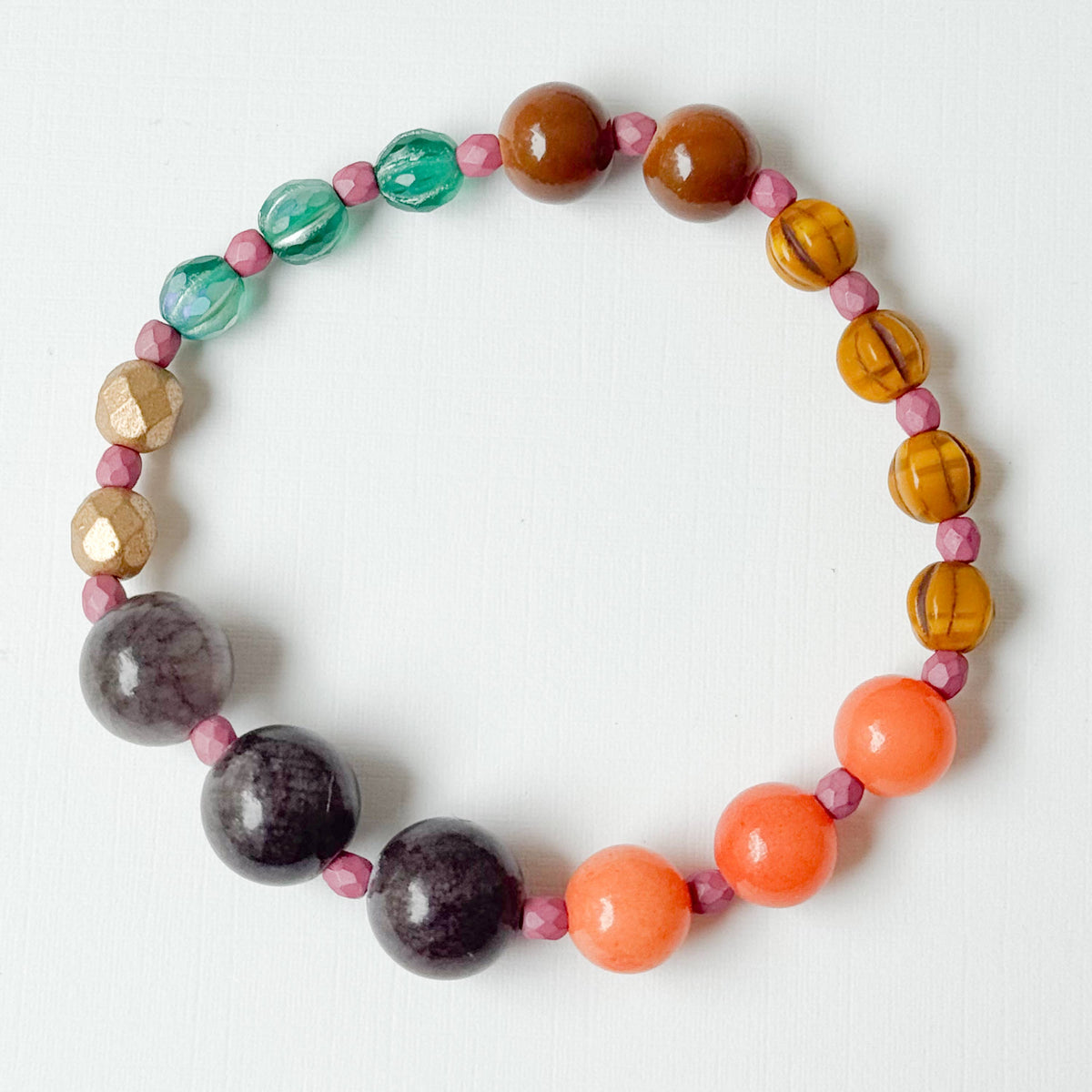 Fall Beaded Bracele