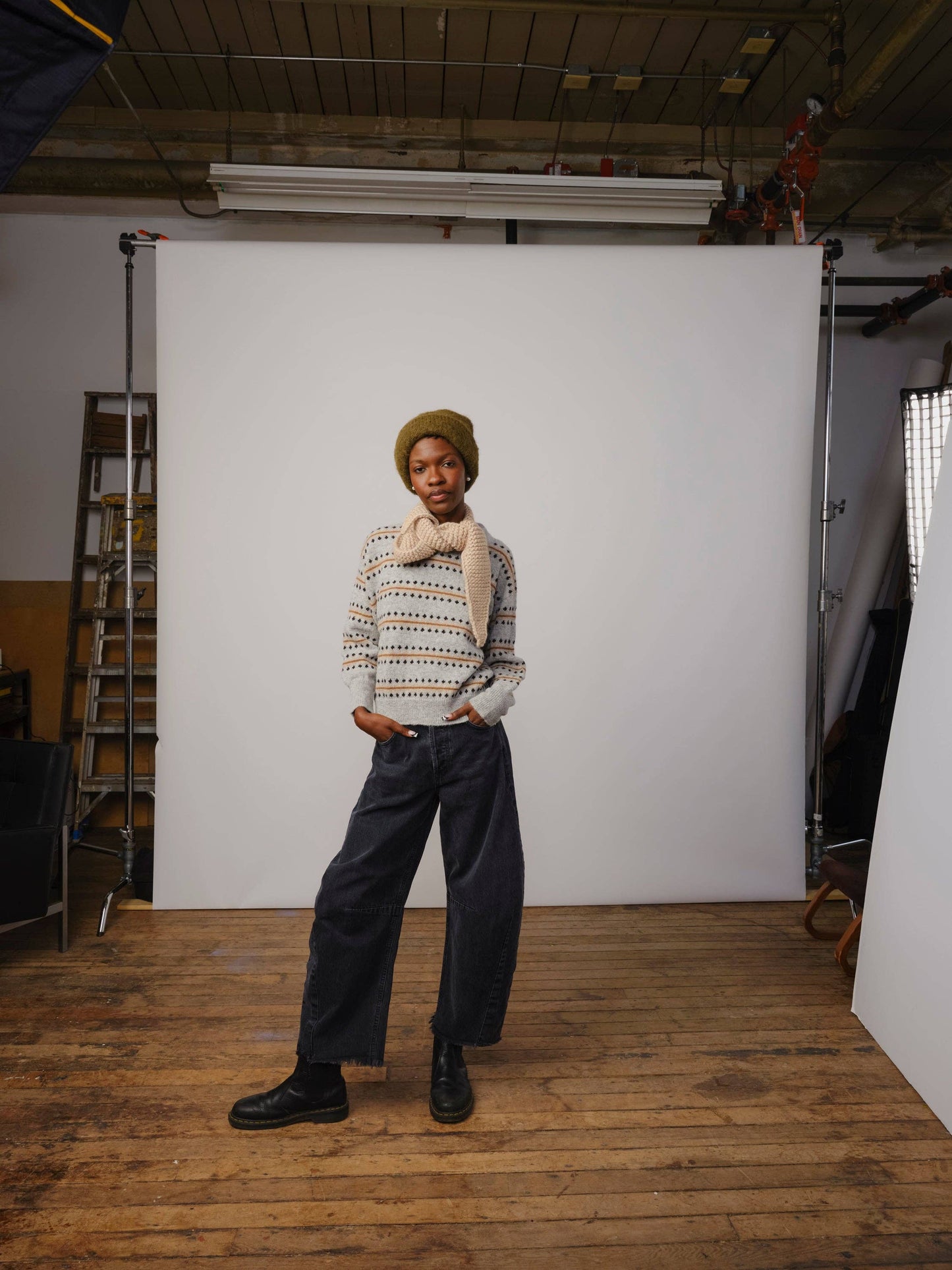 Marina Hand Knit Scarflette