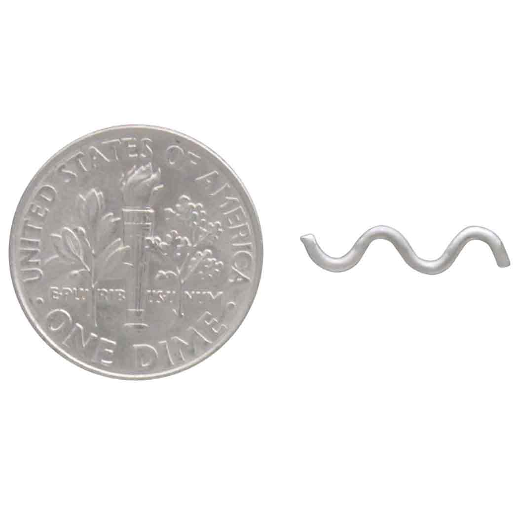 Sterling Silver Squiggle Post Earrings