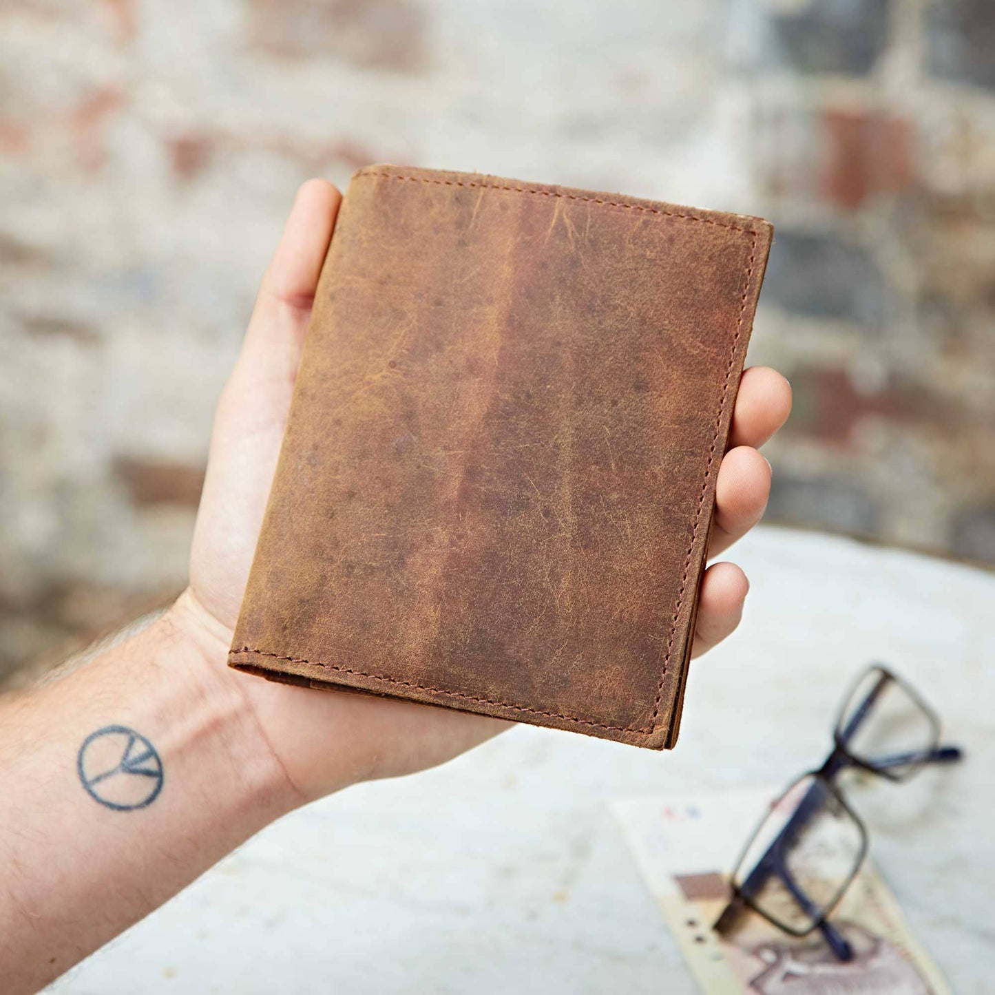 Buffalo Leather Passport Holder