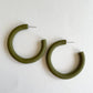 Ellory Hoops in Olive