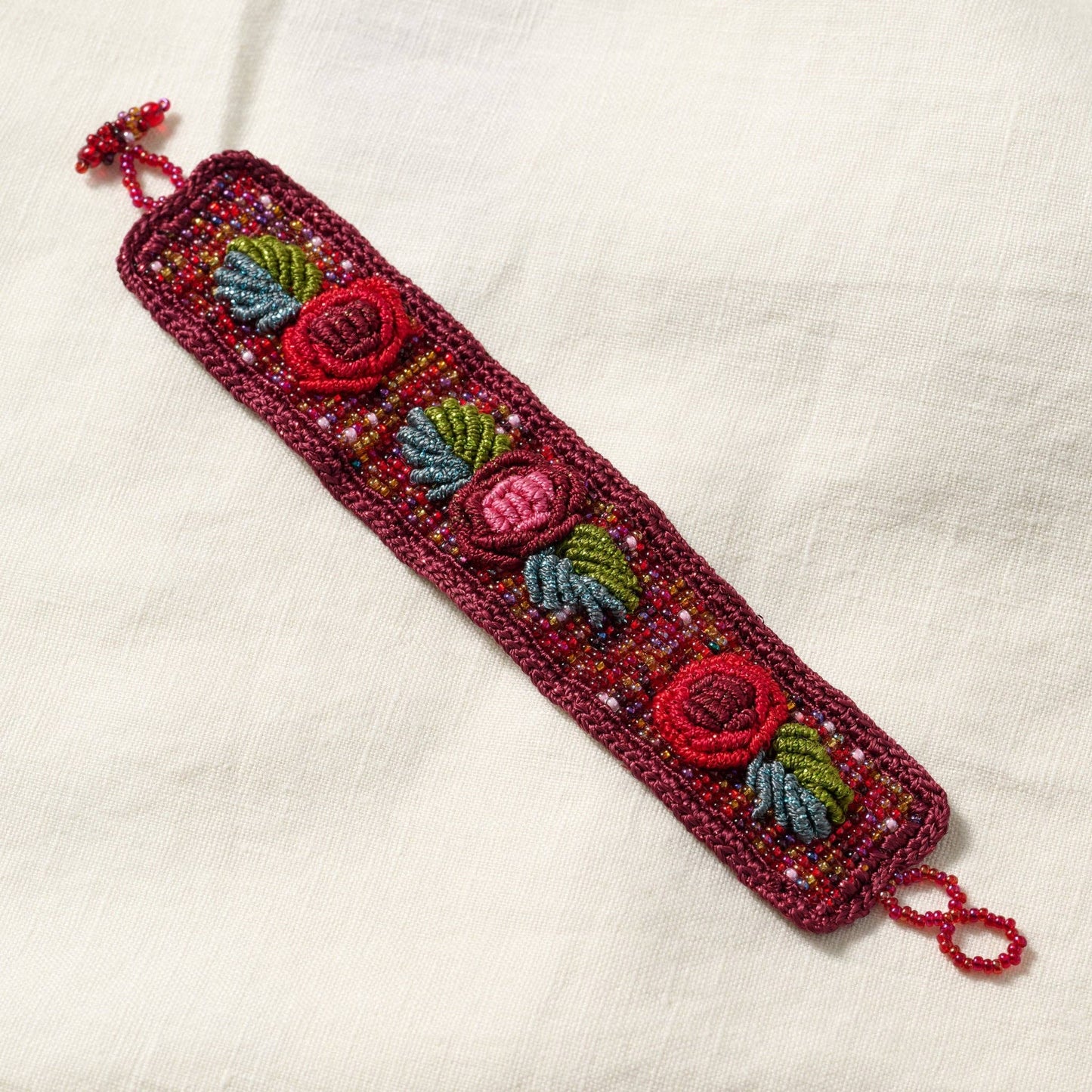 Ishaal Rose Beaded Bracelet