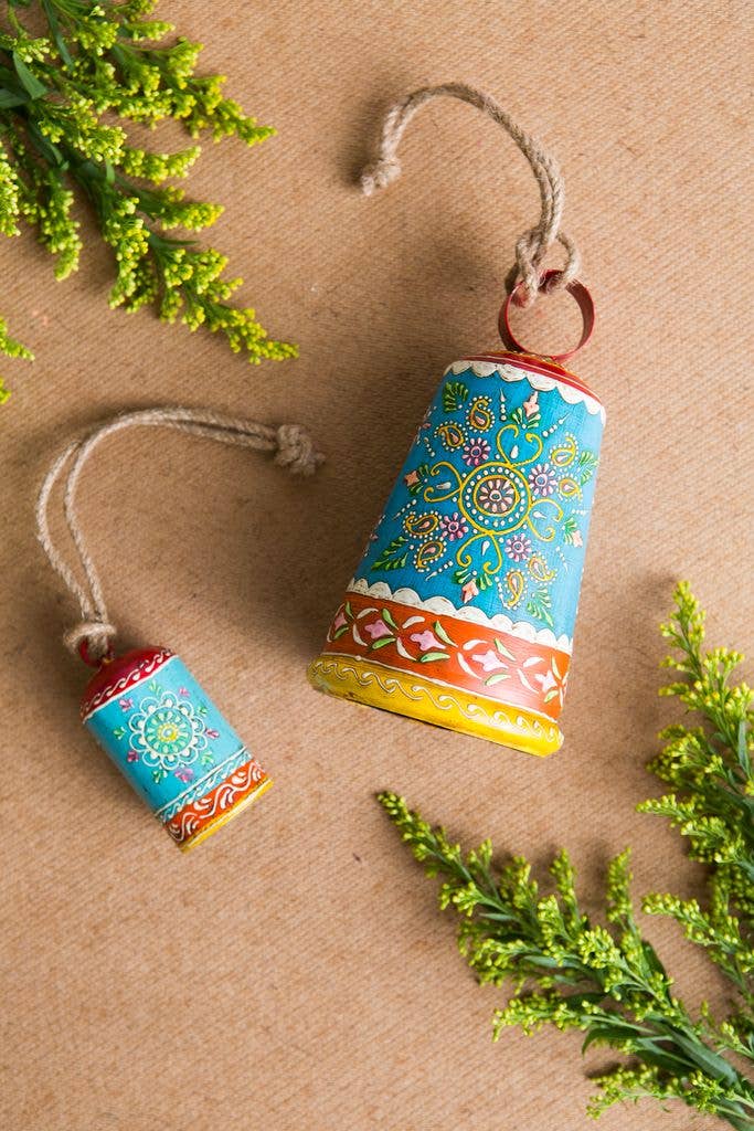 Henna Treasure Multicolor Bell Wind Chime - Hand Painted