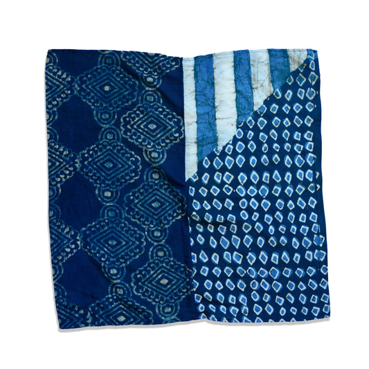 Savita Geometric Cotton Silk Bandana