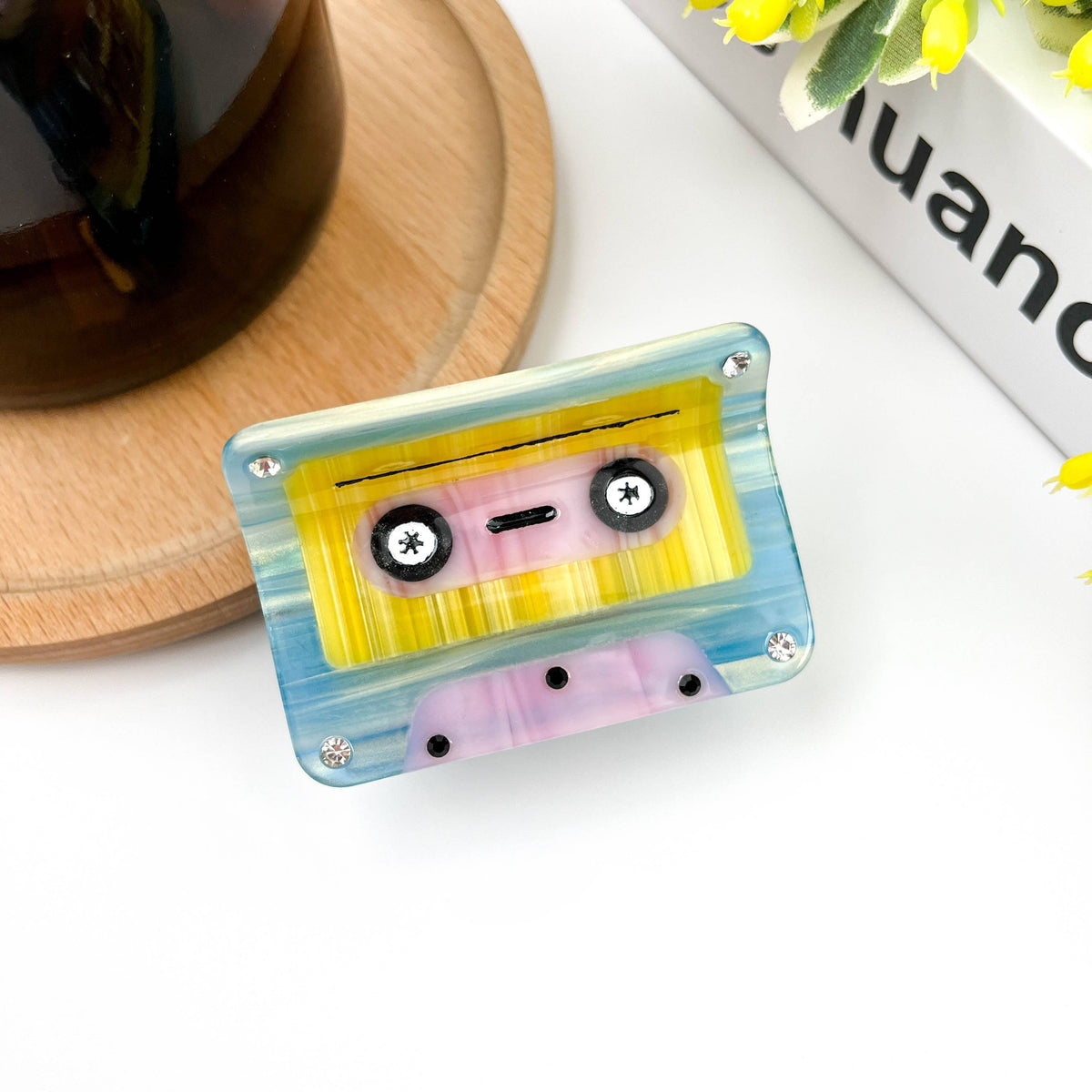 Casette Tape Hair Claw