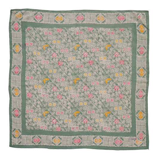 Lime & Cream Batik Bandana